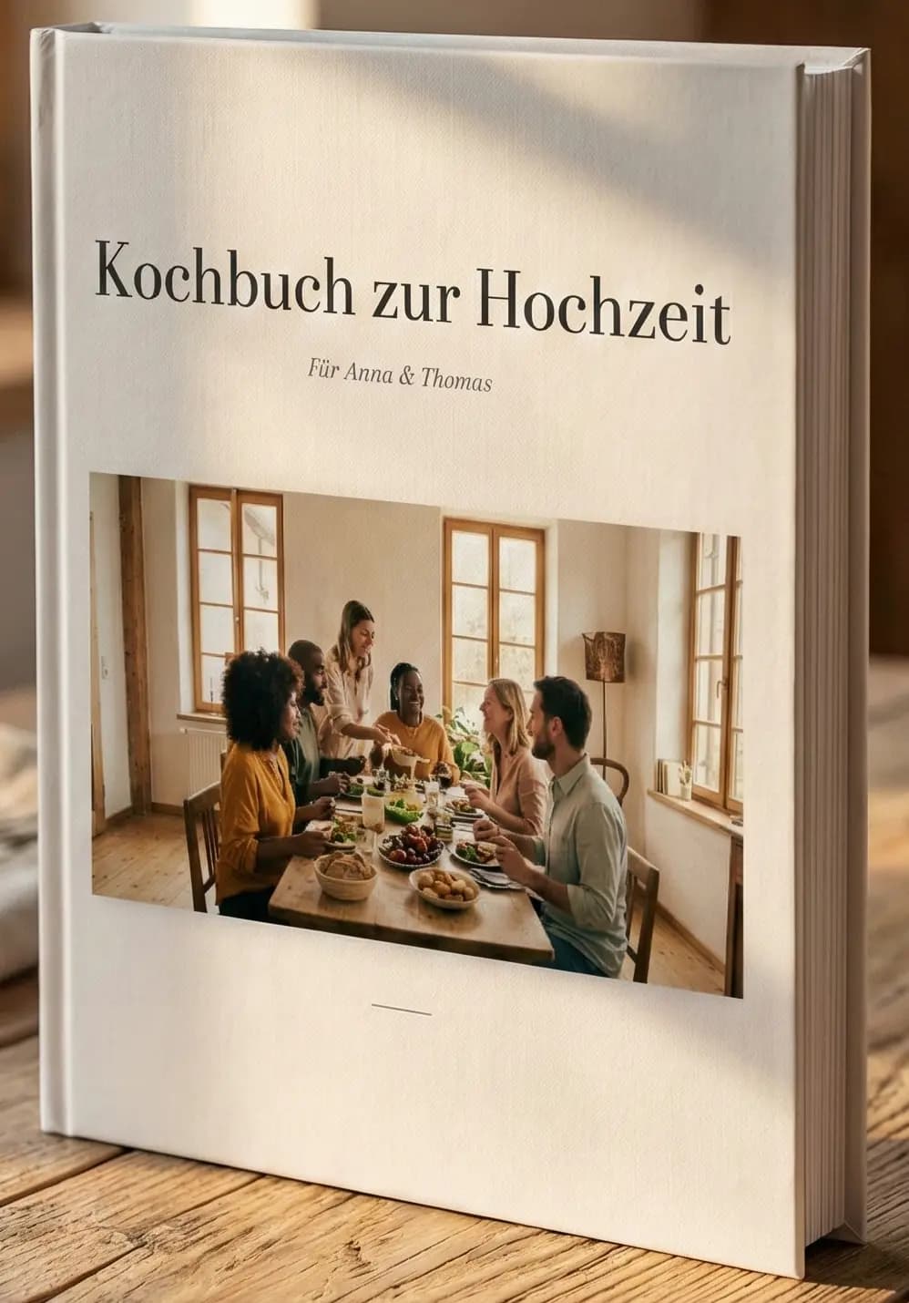 3D-Rendering des fertigen Kochbuchs
